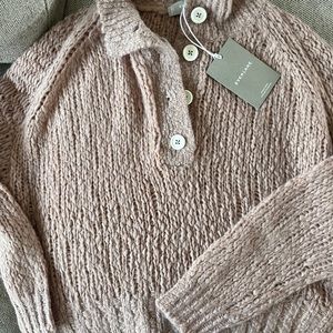 Everlane Lofty Knit Henley (M)
